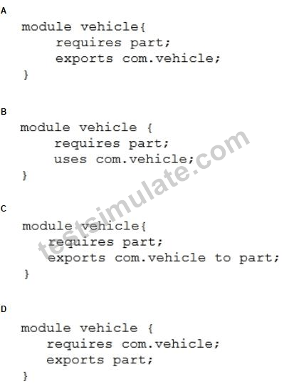 Java SE 11 Developer (1Z0-819) Free Practice Test | TestSimulate