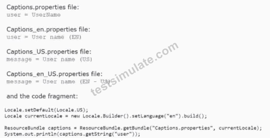 Java SE 17 Developer (1Z0-829) Free Practice Test | TestSimulate